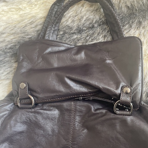 Charles David Brown Leather Satchel - Picture 8 of 8